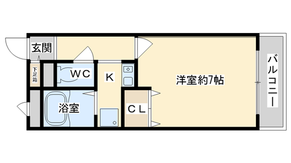 高槻駅 徒歩20分 2階の物件間取画像